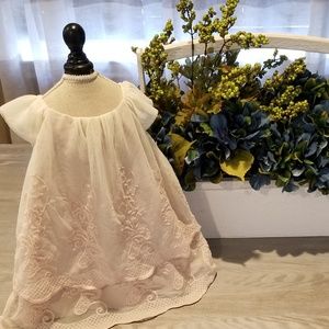 Adorable soft light pink baby dress